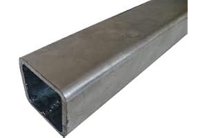 B&T Metall Tube carré en acier galvanisé - 50 x 50 x 3 mm - Longueur de 1 500 mm + 0/-3 mm - Tube carré ST37 galvanisé à chaud - Profil creux en acier brut