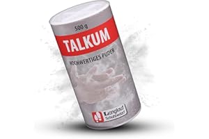 ‎LANGLAUF SCHUHBEDARF Langlauf Schuhbedarf Talkum Puder 1 x 500g für Silikon & Gummipflege, Gleitmittel Latex, Trennmittel Metallguss, Haushalt & Werkstatt I Talkum-Pulver Streudose zur Gummipflege I Talcum Powder