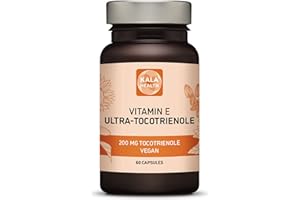‎KALA HEALTH Kala Health Ultra Tocotrienol 200mg Vitamin E Vegan – alle 4 Tocotrienole – Alpha Tocotrienol + Beta Tocotrienol + Gamma Tocotrienol + Delta Tocotrienol - keine Tocopherole
