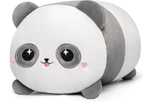 Mewaii Soft Panda Plush Pillow 8" Kawaii Stuffed Animals Plushies Squishy Pillow Cute Fluffy Cuddle Plushies Toys for Adults Girls Boys
