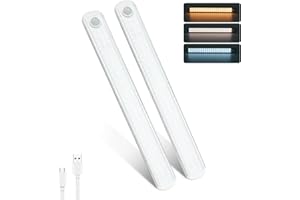 MERTTURM® Oświetlenie szafy, czujnik ruchu (tryb czuwania 30+ dni), 30 cm, lampa podszafkowa, kuchnia 132 LED 1800 mAh, możliwość ładowania, możliwość ściemniania, oświetlenie szafy z 3 trybami