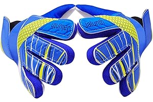 Jalunth Torwarthandschuhe Kinder Jungs Jungen Mädchen Junior Fussballhandschuhe Fußballhandschuhe Trainingshandschuhe Torwart Fussball Fußball Handschuhe mit rutschfeste Latex Handfläche