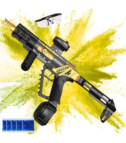 Gel Blaster X5 – Automatique, Tambour 2 Clips, Lunettes, Batterie Rechargeable, Portée 21-27 M, Dès 14 Ans