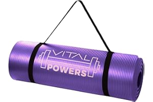 ‎GERMANY B.E.S.T Yogamatte rutschfest 1,5 cm extra dick – Pilates Fitness Trainingsmatte mit Tragegurt – Sportmatte & Gymnastikmatte für Zuhause – 180 x 60 x 1,5cm – Gelenkschonende Matte