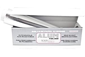 Sesiomworld Rollo de Aluminio Profesional Alum Foil300 1 Unidad 1500 g