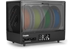 Caydo Filamenttrockner, 3D-Drucker Trockenbox mit automatischer Feuchtigkeitskontrolle zur Feuchtigkeitssperr-Lagerung, 350W PTC-Heizung, 35-70℃ Temperaturbereich & 99H Timer für Nylon, PETG, TPU etc