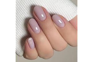 JMEOWIO Unghie Gel Adesive Tinta Unita Gel Nail Stickers Adesivi Unghie Gel Uv Decorazioni Unghie Nail Art Disegni