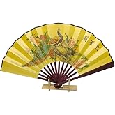 &Ccedil;in Bambu Keten Kumaş Yelpaze CD Orta &Ccedil;anta Boy No.15