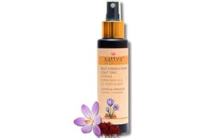 ‎SATTVA AYURVEDA Sattva Safran Haartonikum - Natürliches Kopfhaut Tonikum für Trockene Kopfhaut, Juckende Kopfhaut - Haarwasser mit Aloe, Zimt und Safran Regt das Haarwachstum an und Spendet Feuchtigkeit - 100ml
