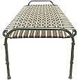 AARAM CHARPAI UDYOG Painted Folding Cot Bed For Sleeping Single Size A1 Niwar 6 Leg Support Unique Design Space Saving|Heavy Duty Round Metal Frame|Portable|Multipurpose|Lightweight(Multicolor 36X72)