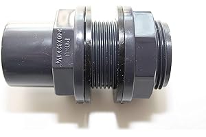 KEXMY PVC-U Durchführung 32mm x 40mm x 90mmmit Klebemuffe und Außengewinde/Teichfilter