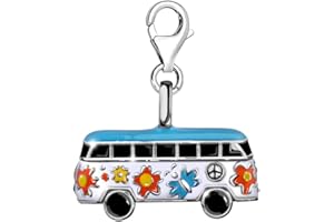 Quiges Plateado Tema de Viaje Colgante con Clip con Cierre de Langosta para Pulseras