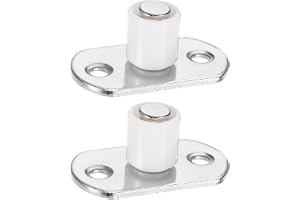 M METERXITY 2-pack rullstyrning, 4 mm/0,16 tum diameter glidande golvguide, dörrskåp, hårdvara, lådglidpropp för garderobsdörrar, rullar, hårdvara, tillbehör [vit]