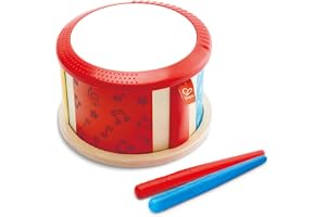Hape Double-Sided Drum, Wooden Double-Sided Musical Drum Instrument for Toddlers