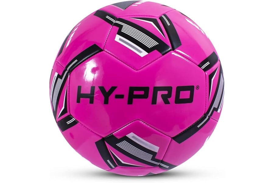 Hy-Pro Football - Size 5 with PVC Grip - Ideal for Training & Matches in All Weather Conditions