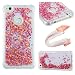 Produktbild Hancda Hülle für Huawei P8 Lite 2017 [Nicht für P8 Lite 2016/2015], Hülle Case Glitzer Flüssig Durchsichtig Transparent Handyhüllen Stoßfest Cover für Huawei P8 Lite 2017,Rose Gold,Glitter