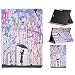 Produktbild Galaxy Tab A 9.7 SM-T550 Tablet Hülle,Asnlove PU Ledertasche Schutzhülle+Hart Hülle für Samsung Galaxy Tab A 9.7 SM-T550 Tablet Aquarell Mädchen in der Malerei mit Regenschirm Hülle Flip Tasche Schutz Etui Standfunktion Tablet Cover