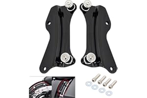 Benlari Glänzendes schwarzes 4-Punkt-Docking-Kit 2014-2022, kompatibel mit Harley Davidson Street Glide Road Glide Electra Glide Road King Touring 2015 2016 2017 2018 2019 2020 2021 (Vivid Black)