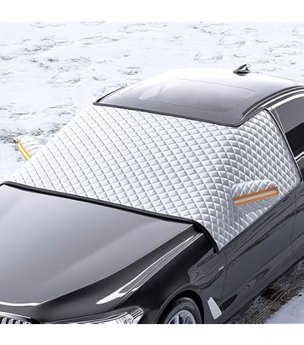 Protection Pare-Brise Hiver Pour Fiat 500/500C/Abarth (2007-2024) - Bâche Anti-Gel Et Neige