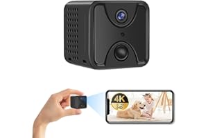 Yadayuki Cámara Espía WiFi, 4K Mini Camara Oculta 160° Micro Camara Vigilancia Camuflada con Visión Nocturna Detección De Movimiento para Hogar Coche Oficina