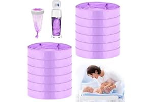 Vankarr Recambios Contenedor de Pañales 12 Piezas Recambios de Papeleras de Pañales Bebe Compatible con Todos los Cubos de Pañales (Púrpura)