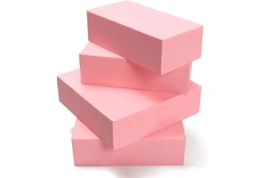 CNCTOPBAOS 4Pcs Pink Resin Board Sheet Instead of Wood for CNC Engraving Machine Cutting Wood Burning DIY Model/Mold Size 100x100x30mm and 50x100x30mm (4 Pieces)