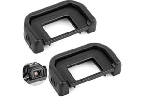 Fotover Augenmuschel Okularmuschel Okular Sucher für Canon EOS 77D 800D 760D 750D 700D 650D 600D 550D 500D 450D 400D 300D 200D 100D 1100D 1200D 1300D Kameras Ersetzt Canon EF Okular(2 Stück)