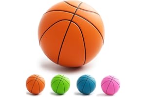 AENEY Silent Basketball, Size 7 Foam Basketball, Indoor High Density Training Basketball 3D Texture Quiet Bounce No Noise Ball for Home Beach Pool