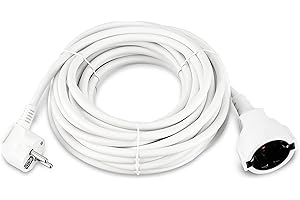 REV Ritter 0016100114 - Prolunga H05VV-F SK 10 m, colore: Bianco