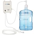 FlowFluid Bottled Water Pump System - Single-Tube Power 25W, 2L Flow Electric Dispensing for 5 Gallon Bottles - for Coffee, Refrigerators, Ice Maker, Faucet