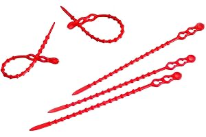 Westmark 50 Buntband, återanvändbara, längd: 12 cm, plast, röd, 15392230