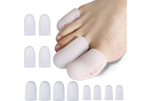 Echify Protezione Dita Piedi - 12 pezzi Traspirante Protezione Piedi in Silicone Protezione Gel Dita Protezione Alluce Per Calli Vesciche Perdita Di Unghie Dei Piedi unghie incarnite