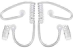 XLKJ 4 Stück Spion Ohrhörer Spielzeug In-ohr Headset Walkie luftkanal ohrhörer Spion Ohrhörer Kostüm Prop