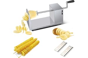 Yixinly Spiralskärare potatis, potatisskärare spiral rostfritt stål potatis spiralskärare lämplig för potatisfrukt, tornadoch