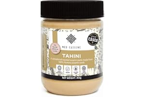 Med Cuisine Tahini - All Natural 100% Roasted Humera Single Origin Sesame Seeds Paste - 454gr Old