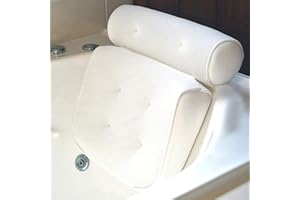 N\A Coussin de Bain, Oreiller de Bain avec Ventouses, Ergonomique Home Appui-Tête Oreiller pour Baignoire de Oreiller Spa, Jacuzzi, Bain à Remous, Accueil Spa (38 x 36 x 8.5cm)
