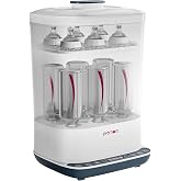 PROMOM 6-in-1 Baby Bottle Sterilizer & Dryer with Air Filter & LED Display with Intutive Touch Controls | Kills 99.9%* Germs 