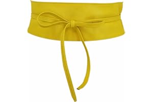 FASHIONGEN - Cintura Obi da donna, cintura Obi larga, similpelle in Poylurethane, alta qualità, MICA