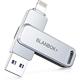 BLANBOK+ MFI Certified Chiavetta USB 128GB per Phone, Penna USB 3 in 1 Pen drive USB 3.0 Chiave USB Type C per iOS, Phone, Pa