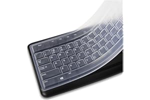 FRFJY Protecteur de Peau de Film de Clavier de Couverture de Clavier de Silicone de Protection Anti-poussière imperméable Clair (1PCS)