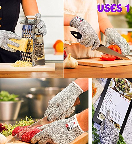 DIKETE® Schnittschutzhandschuhe Hochleistung Schnittschutz Handschuhe M - 3