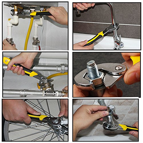 Phego 2pcs Multifunktions-Einstellschlüssel Universal-Schraubenschlüssel Griff Werkzeug-Sets - 5