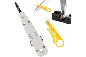 SOGHO 2 Stück Lsa Auflegewerkzeug,Auflegewerkzeug,Lsa Plus Anlegewerkzeug,Netzwerkdose Aufputz Netzwerkkabelzange Werkzeuge,Elefondose Unterputz Zur Prüfgeräte Tools Multifunktionale Set