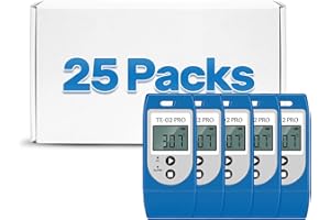 THERM LA MODE ThermElc TE-02Pro Reusable Temperature Data Logger, Featured Temperature LED Light Alert, MKT, –30 to +60°C and Easy Access PDF CSV Data Reports, Suitable Temperature-Sensitive Cold Chain Shipping