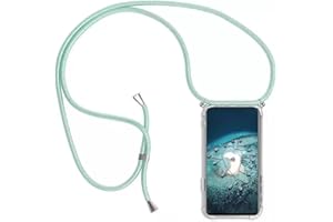 HongMan Funda con Cuerda para Samsung Galaxy S9 Plus, Carcasa Transparente Suave TPU Silicona Case con Ajustable Colgante Cordon Colgar Collar Correa de Cuello Cadena Cordón,Verde