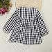 Zhuannian Baby Girls Long Sleeve Checked Dress (2-3Y)