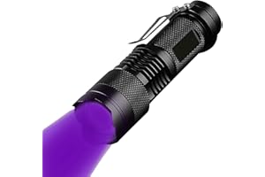 MODOAO UV-Taschenlampe, 395 nm Ultraviolett-Taschenlampe, leistungsstarkes UV-Licht für Haus- und Hotelinspektion, Schwarzlicht-Detektor für Haustierurin, Flecken, Bettwanzen und mehr, sdt103