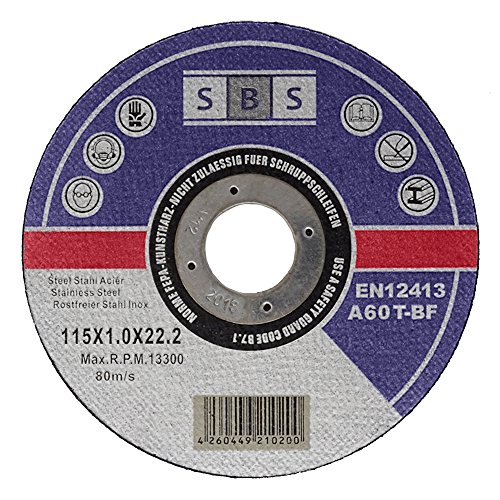 100 Stück INOX Trennscheiben 115 x 1,0 mm für Trenn- oder Winkelschleifer