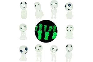 NIUMOWANG 10 Stück Baum Elfen Prinzessin Mononoke, Leuchtende Geister Figuren, Puppe Mononoke baumelfen, Micro Landschaft Ornament Gartendeko für Mikrolandschaft Zubehör, Gartenarbeit Topfdekoration.