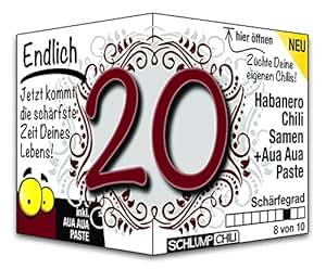Endlich 20 - Eine tolle Geschenkidee zum 20. Geburtstag und ein witziges Geschenk für Männer und ...